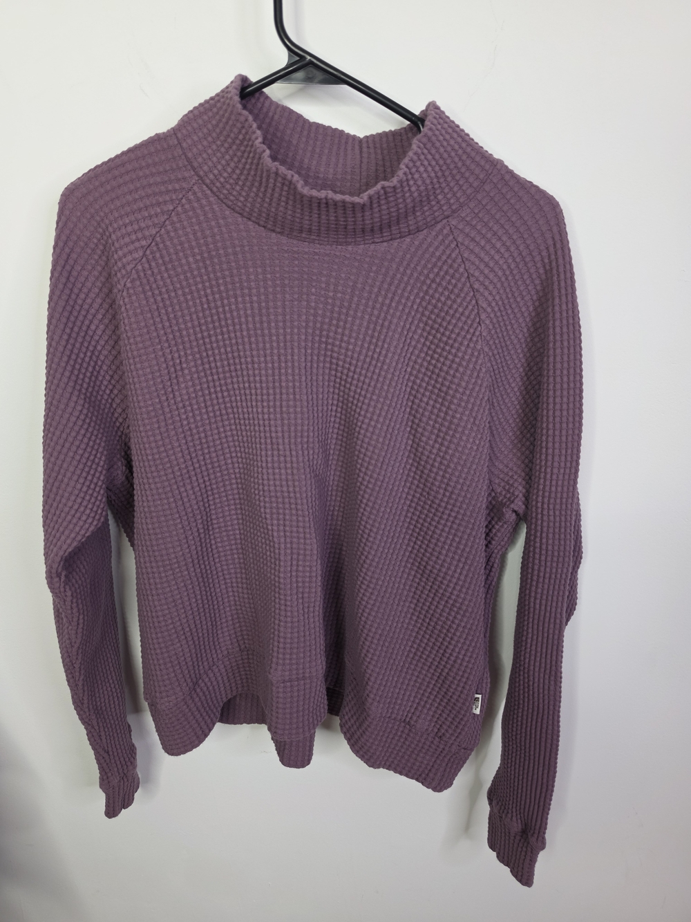 Chabot Mock Neck Sweater Mauve, Large, Waist Length